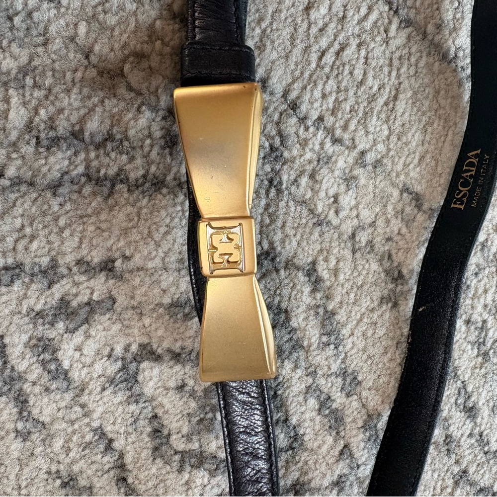 Escada Belt with Gold Buckle